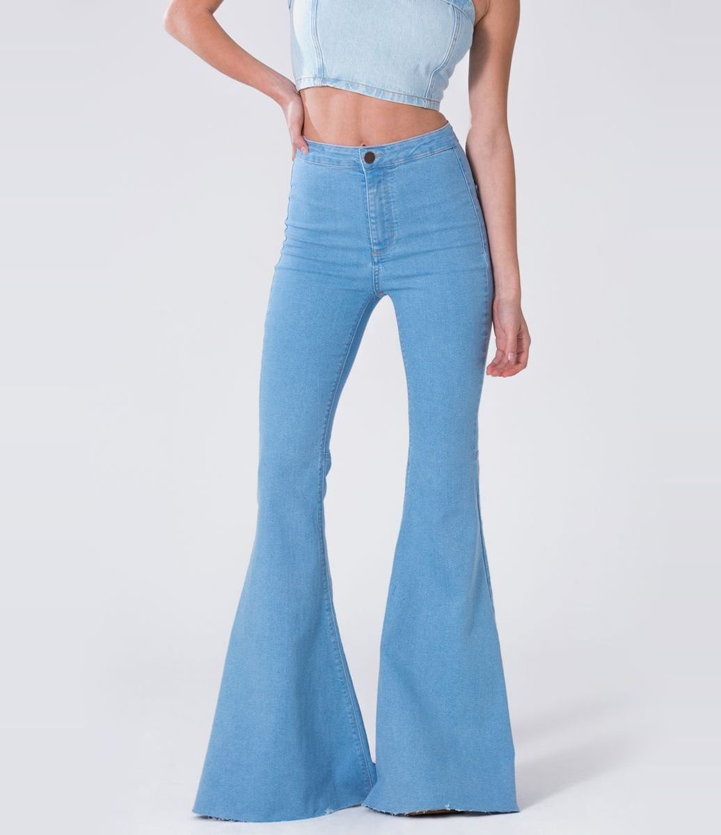 calça jeans flare renner