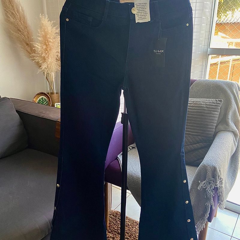 Calça jeans flare sales dzarm