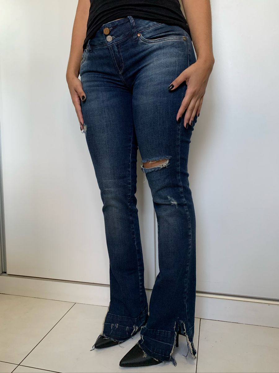 bermuda jeans preta