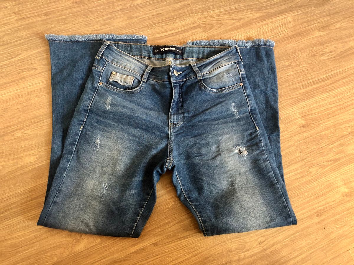 calça jeans flare petit hering