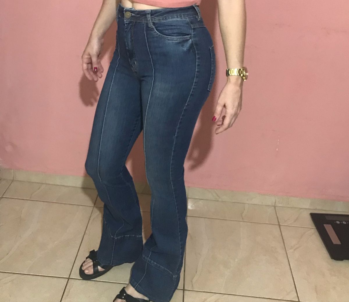 calça jeans dardak flare