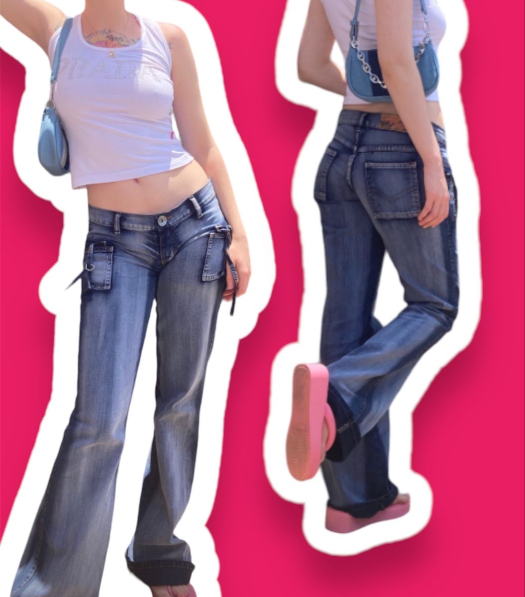 Calça Jeans Y2k, Calça Feminina Usado 92637132