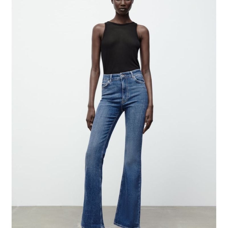 ZARA - Calça jeans flare