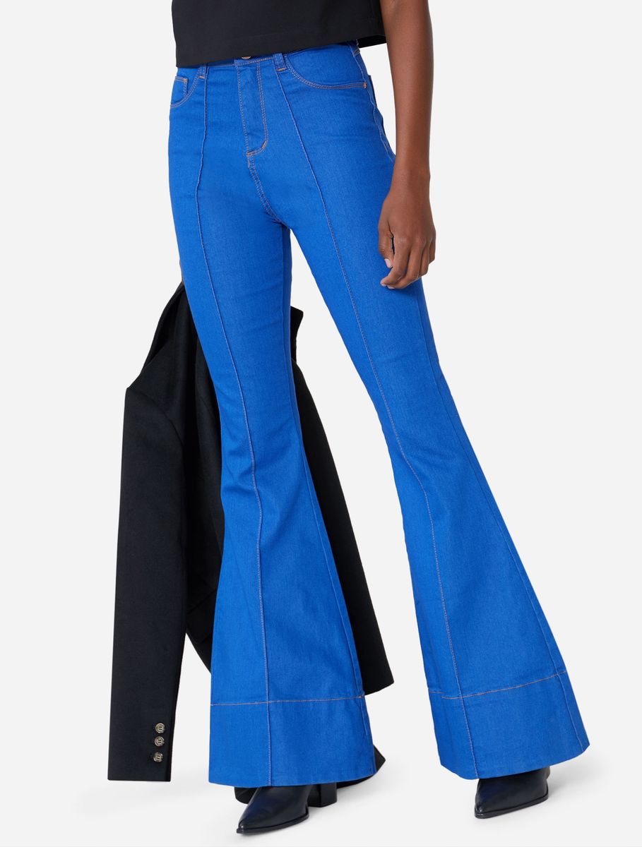 calça jeans flare renner