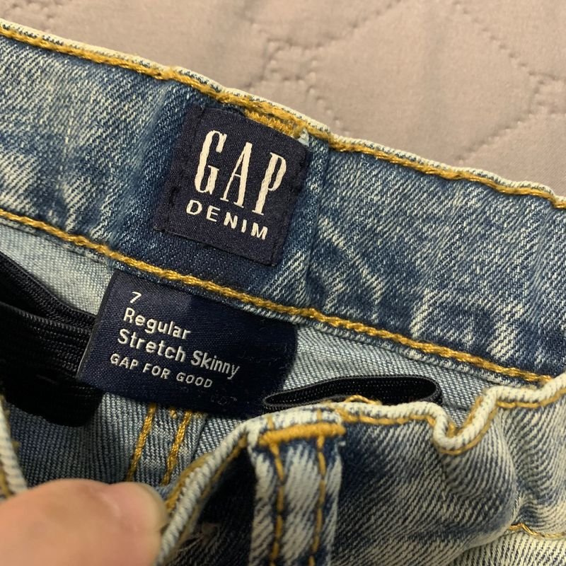 Calça Jeans Gap com Stretch Tamanho 7 Anos, Roupa Infantil para Menino Gap  Usado 83566899