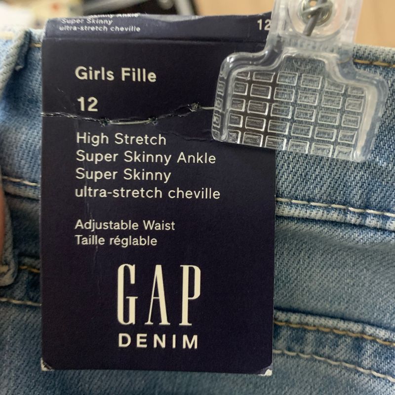 Calça Jeans Gap Skinny com Lantejoula Reversível Infantil