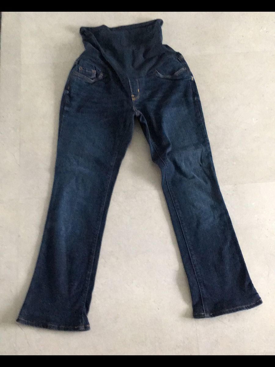 calça jeans com elastico para gestante