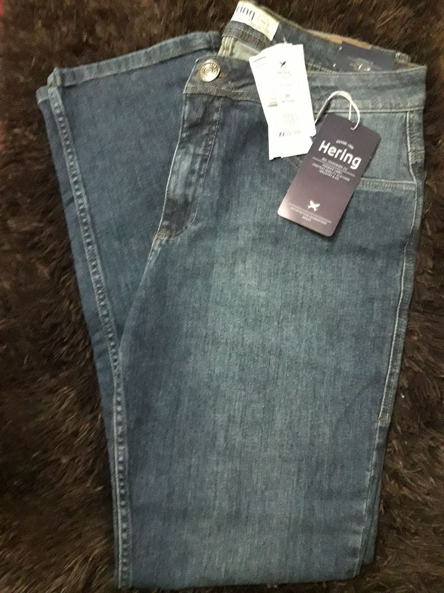 calça jeans masculina tradicional hering