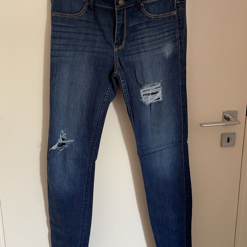 Dark blue shop hollister jeans