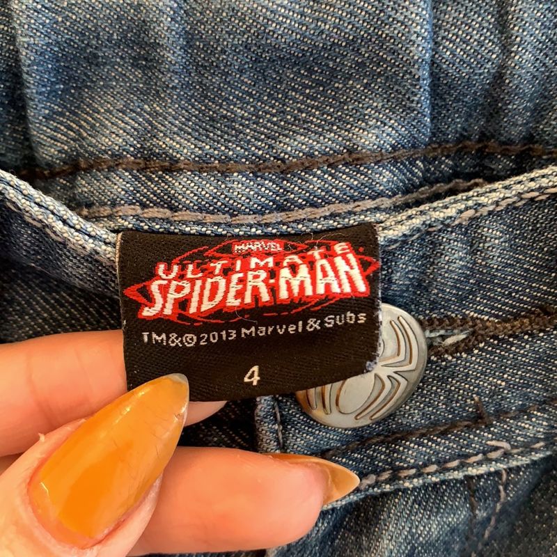 Calça Jeans Homem Aranha