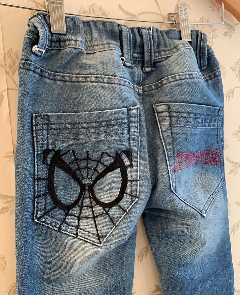 Calça Jeans Homem Aranha