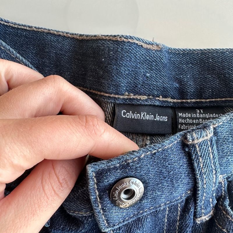 Calça jeans best sale calvin klein infantil