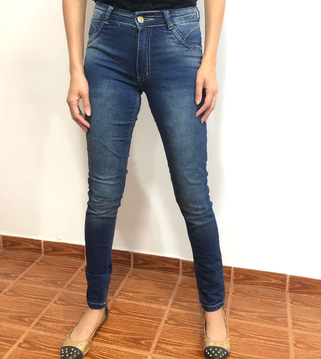 calca jeans justa