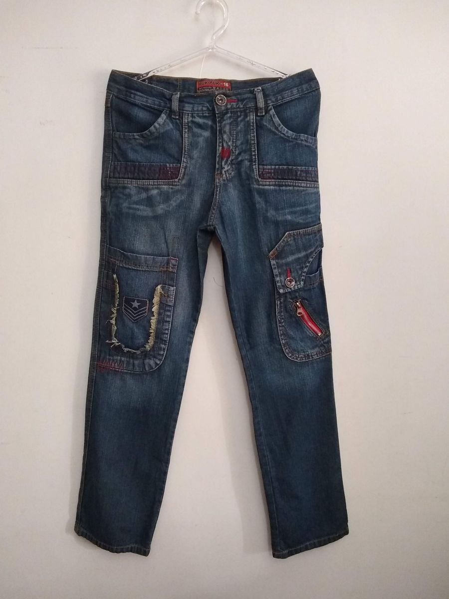 calças jeans juvenil masculina