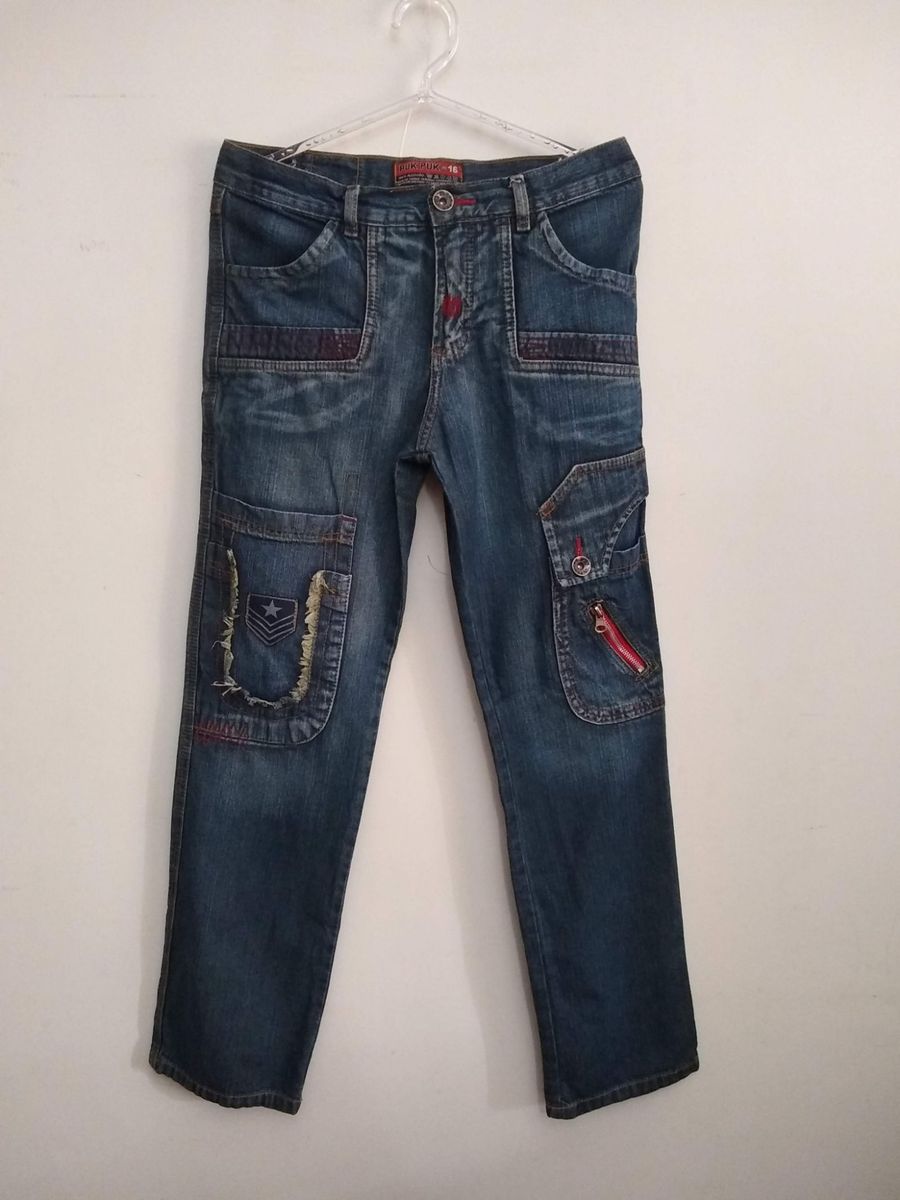 calça jeans juvenil masculina