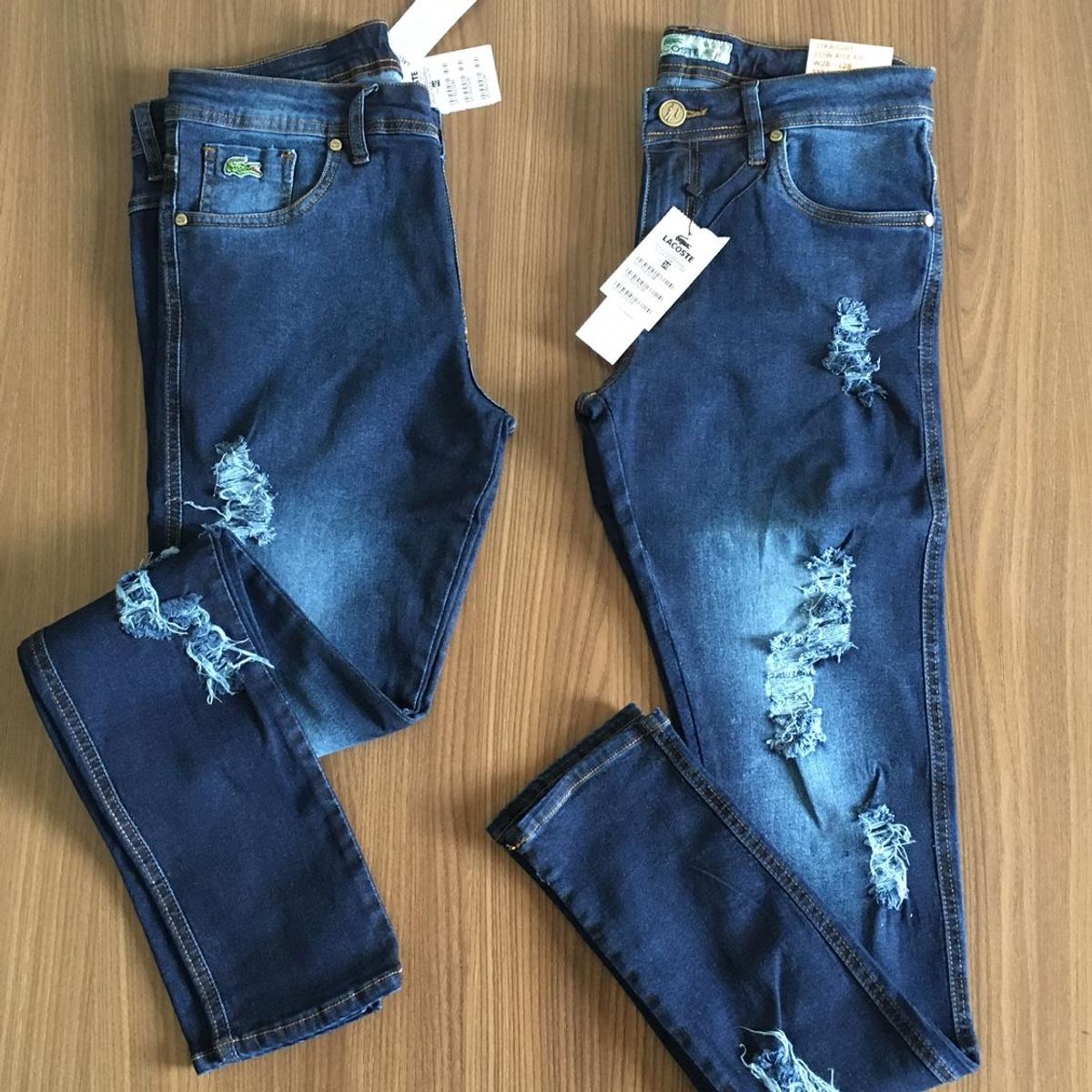 calça jeans lacoste