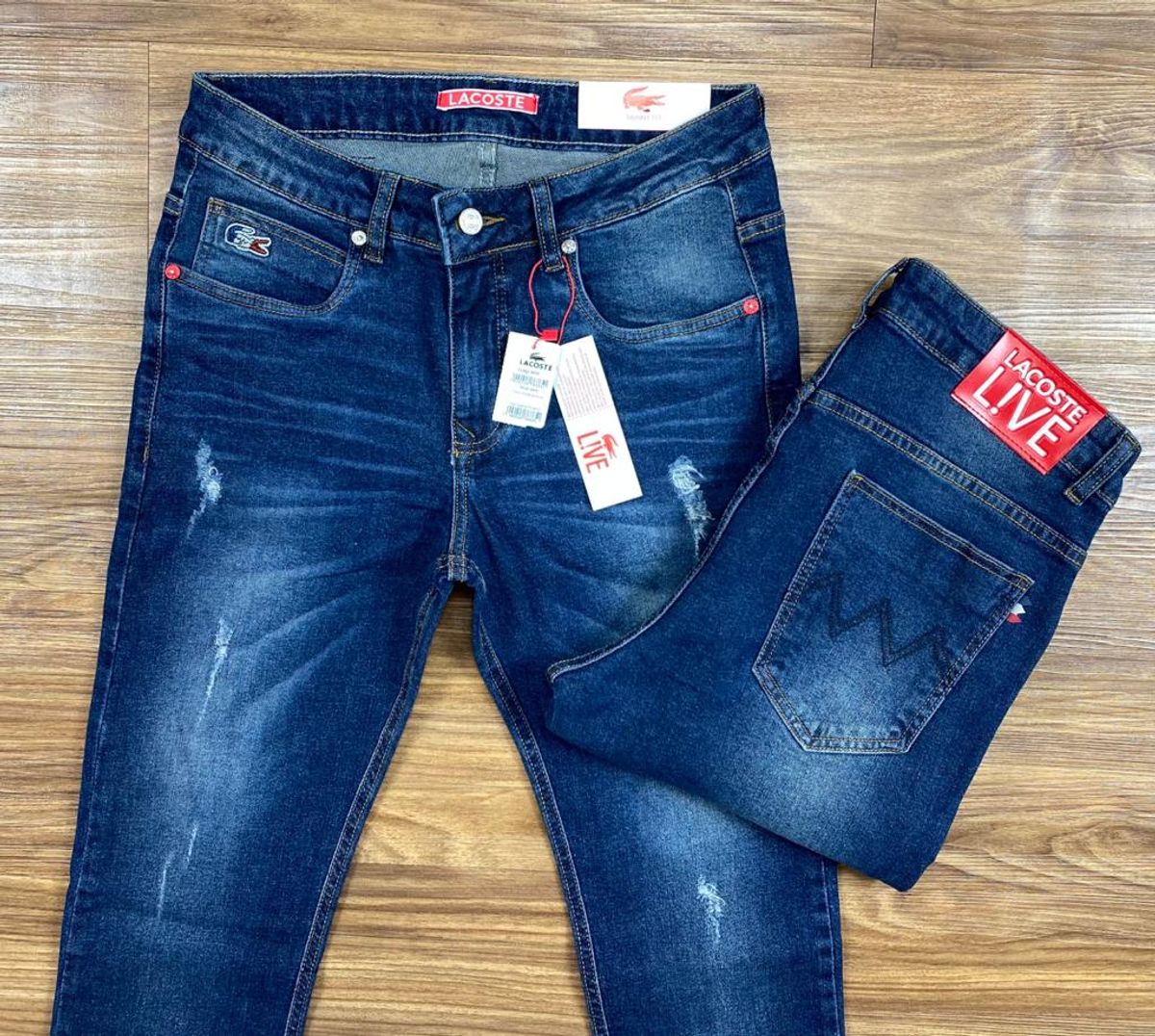 calça jeans lacoste masculina preço