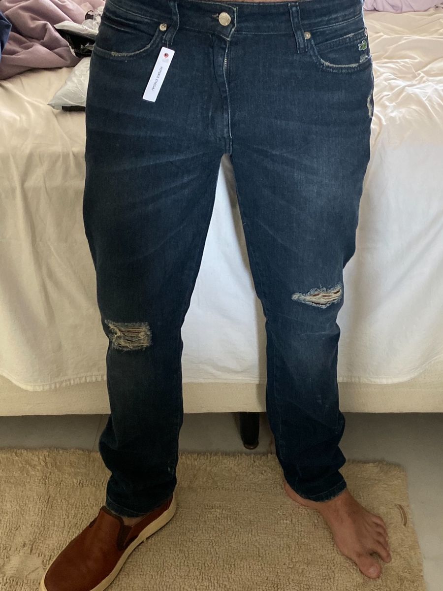 calça jeans lacoste masculina