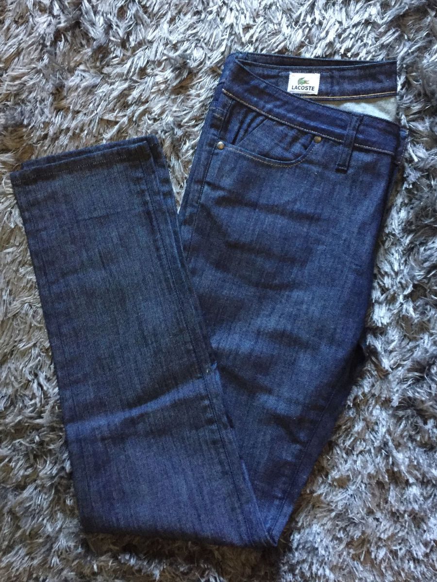 calça jeans lacoste feminina