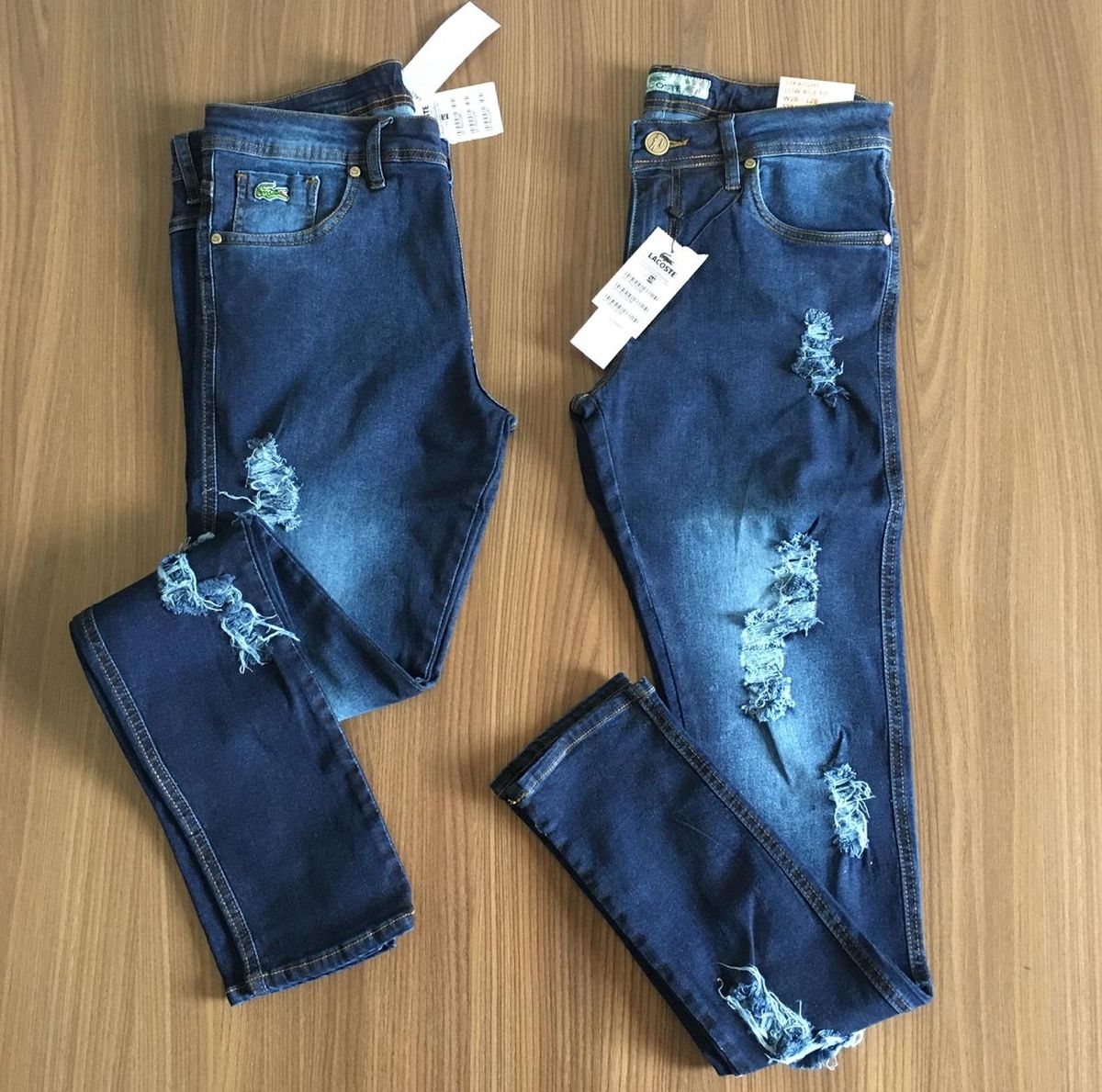 calça jeans lacoste masculina