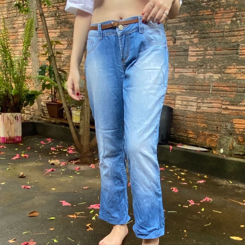 Calça jeans sawary boca best sale de sino