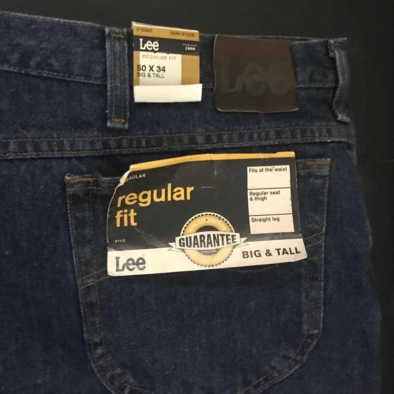 Lee jeans best sale big and tall