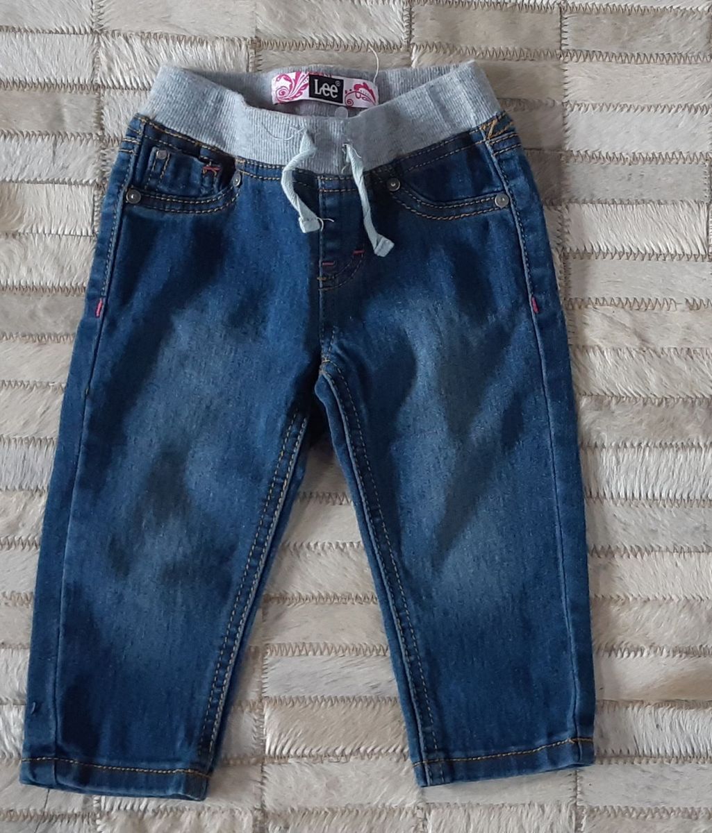 calça jeans com elastico na cintura