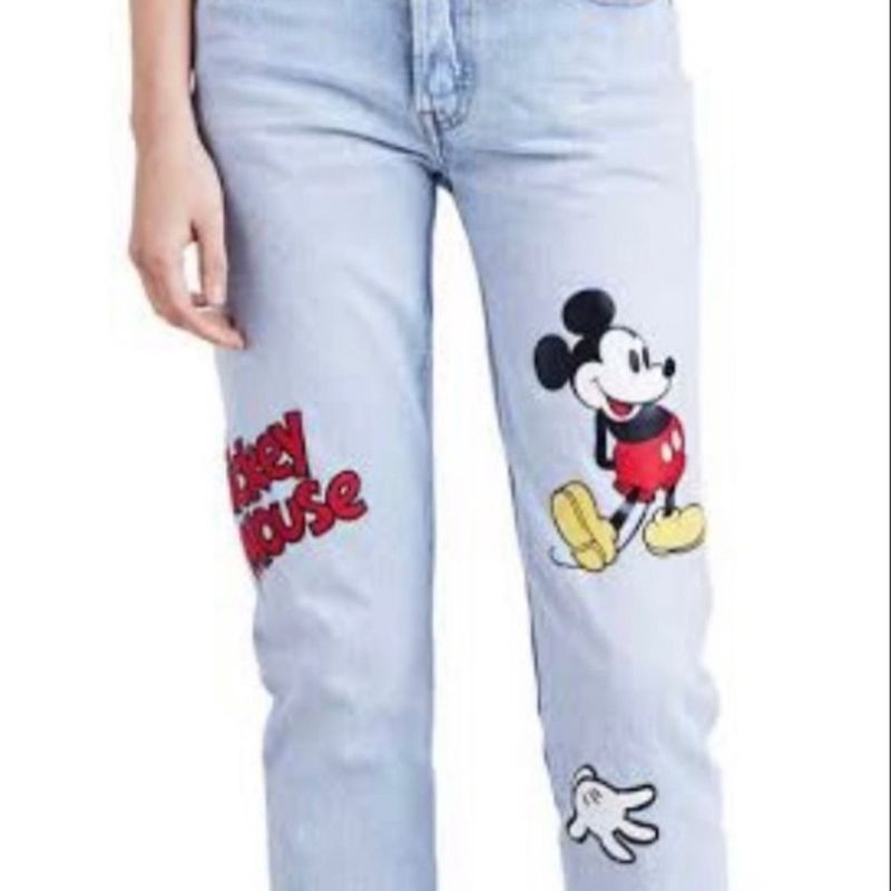 Calça Jeans Levi'S X Disney Mickey Mouse 501 Edição Limitada