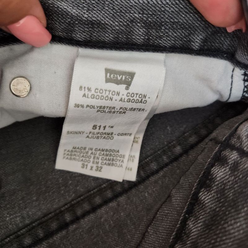 Levi 511 skinny outlet filiforme corte ajustado