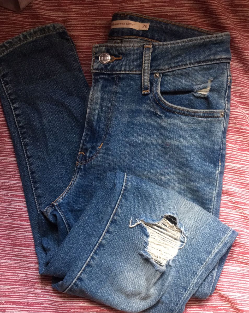 calça jeans levis 721 high rise skinny