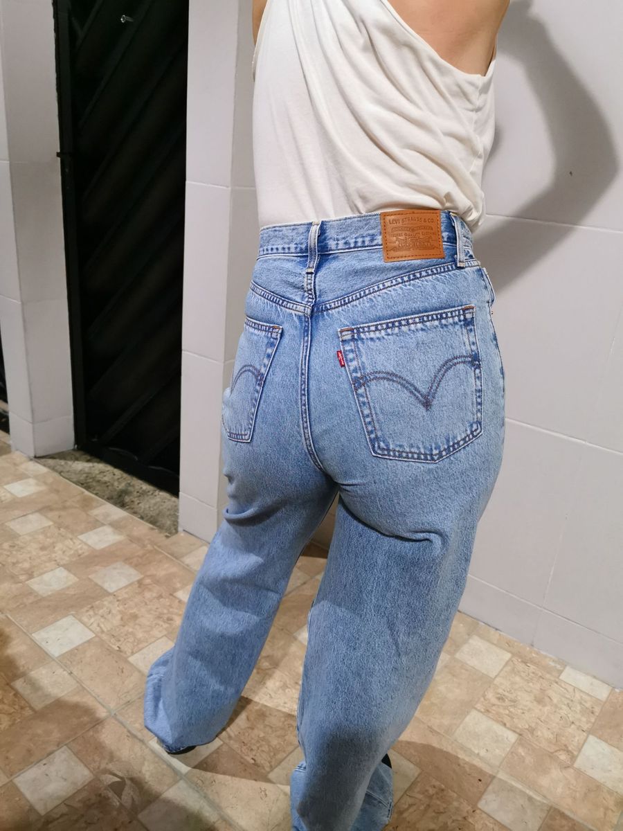 Calça Jeans Levis Ribcage Wide Leg, Calça Feminina Levi'S Nunca Usado  39807653