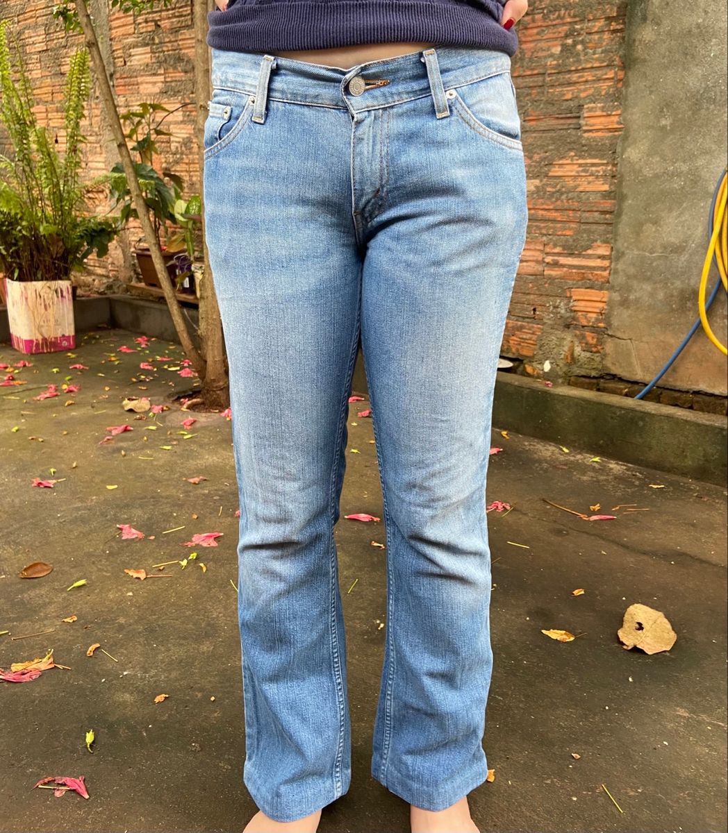 Calça Original Levis Jeans - Clara - Cintura Baixa, Calça Feminina Levi'S  Usado 95223069