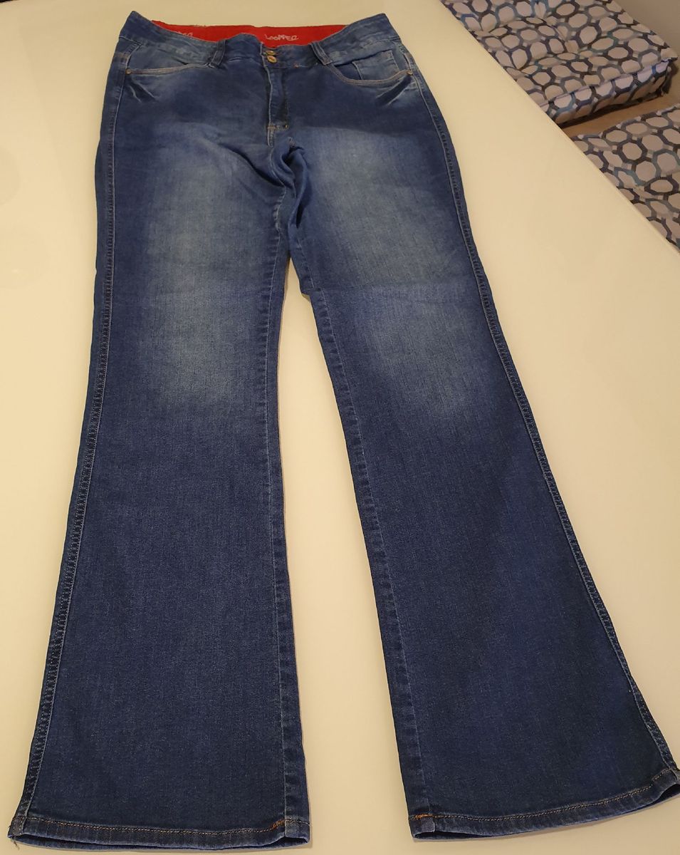 calça jeans cintura alta tamanho 48