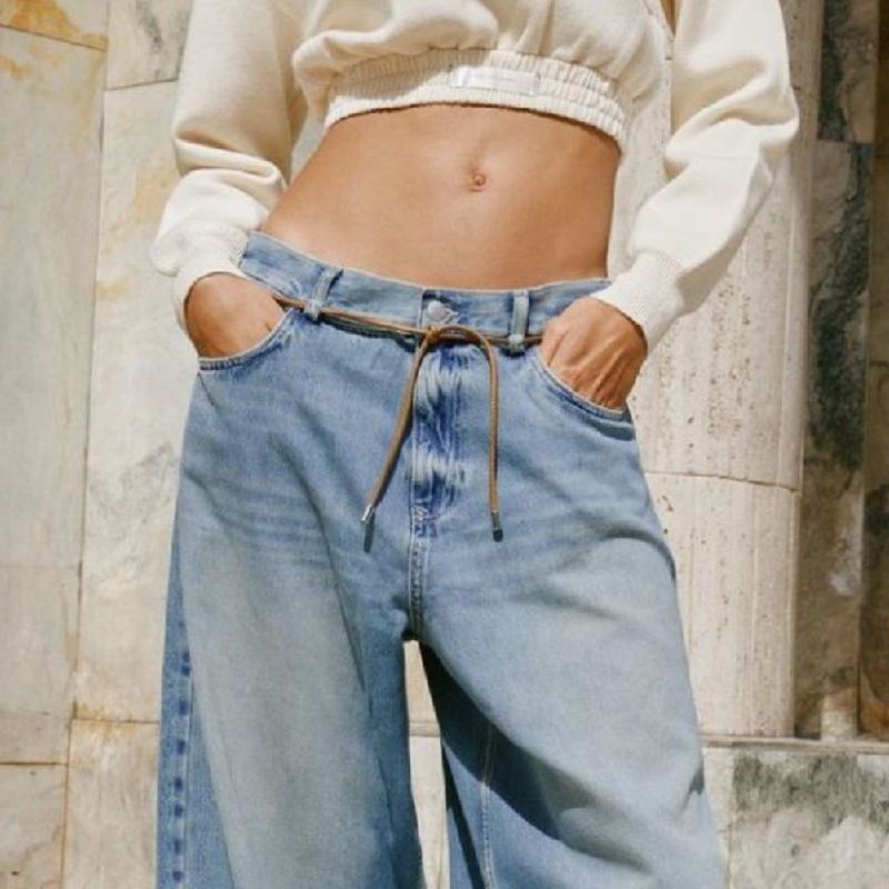 Calça Jeans Loose Wide Leg Zara Zara Nunca Usado 111425112 enjoei