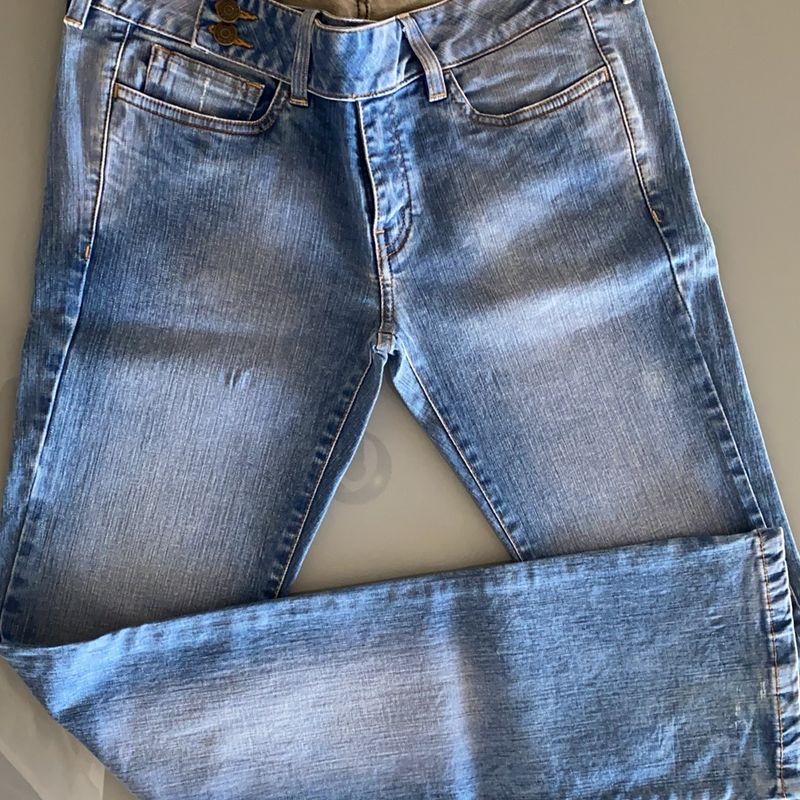 Calça Jeans, Marca Carmim, com Elastano, Tamanho 42 Carmim Usado