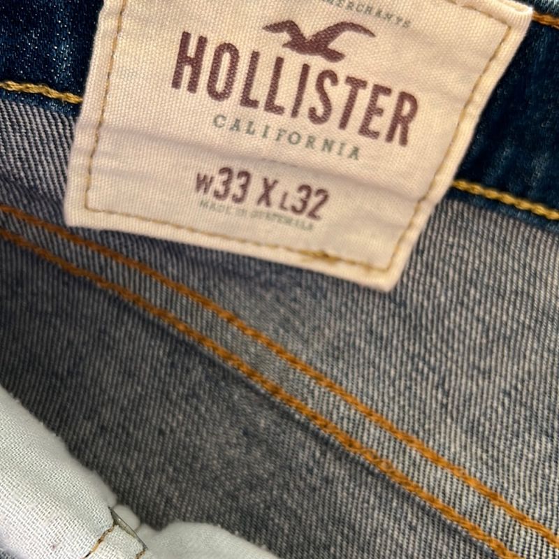 Calça Jeans Masculina Adulto, Hollister, Tam 33x32 Modelo Super