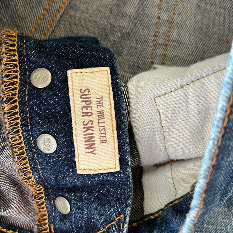 Calça Jeans Masculina Adulto, Hollister, Tam 33x32 Modelo Super