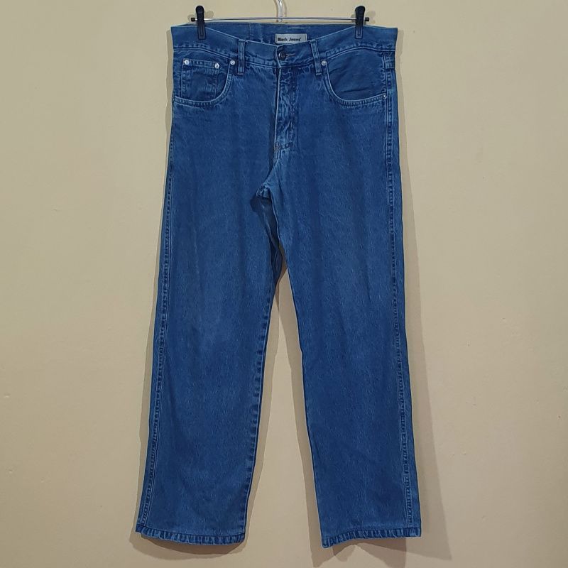 Calça jeans masculina reta best sale cintura alta
