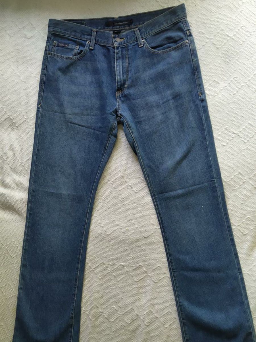 calça jeans calvin klein masculina tradicional