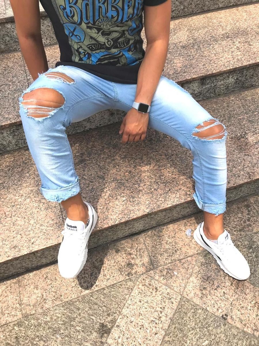 calça masculina curta