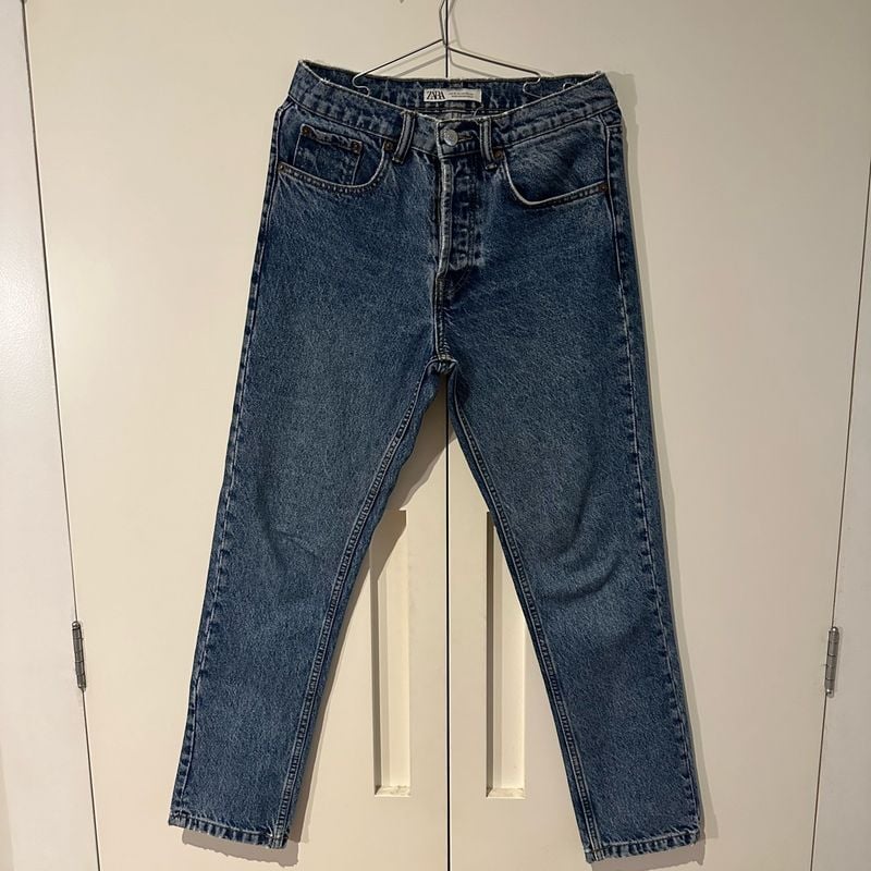 Calça Jeans Masculina, Lavagem Tradicional, Zara Zara Usado