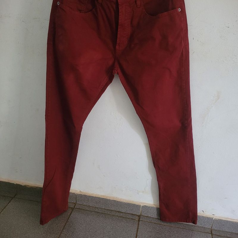 Calça marsala hot sale masculina