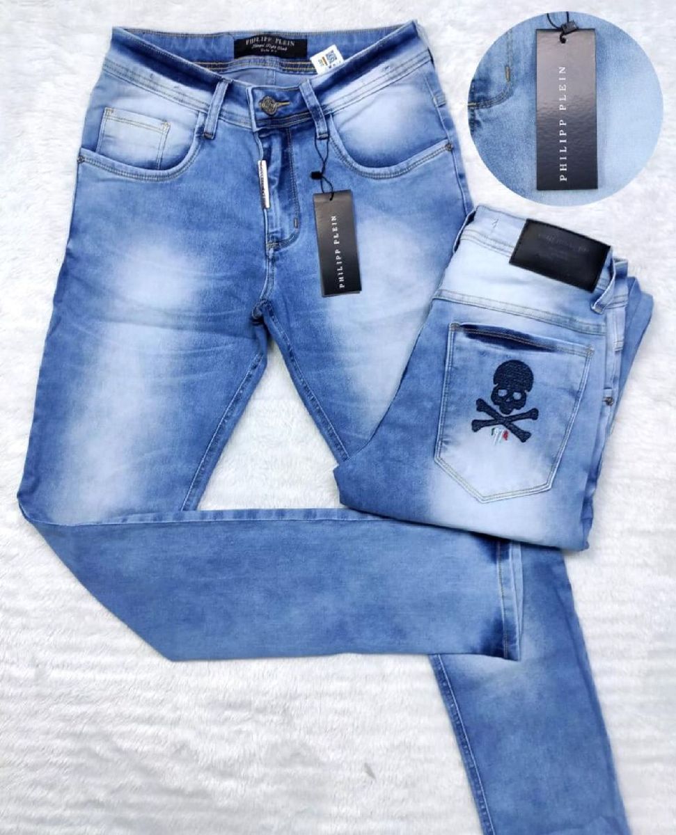 Philipp plein hot sale calças jeans