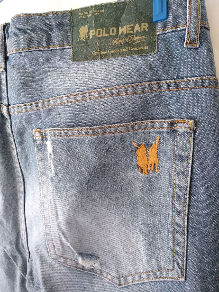 Polo Wear Original Calça Jeans Masculina Tamanho 38/40 Shopee Brasil