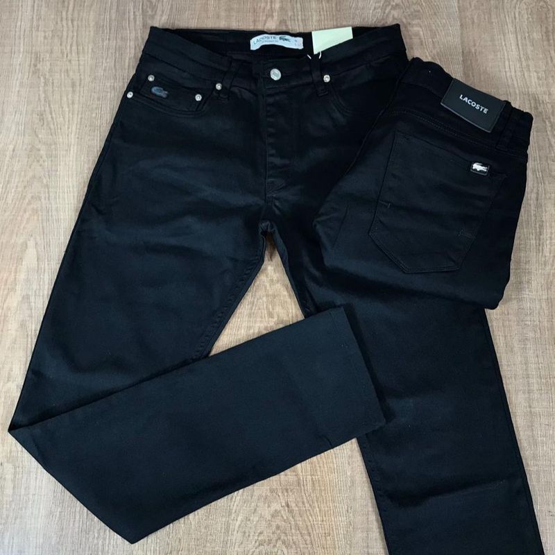 Calça Jeans Masculina Preta Lacoste Tamanho 44 Calça Masculina Lacoste  Nunca Usado 83063406 enjoei