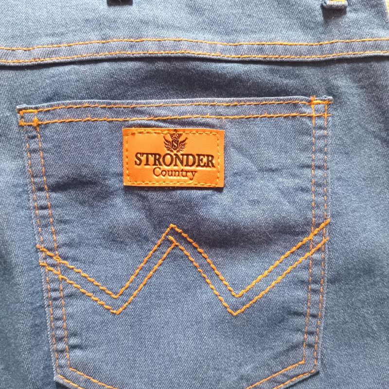 Calça Jeans Masculina, Stronder Country, Tamanho 52, Azul Clara