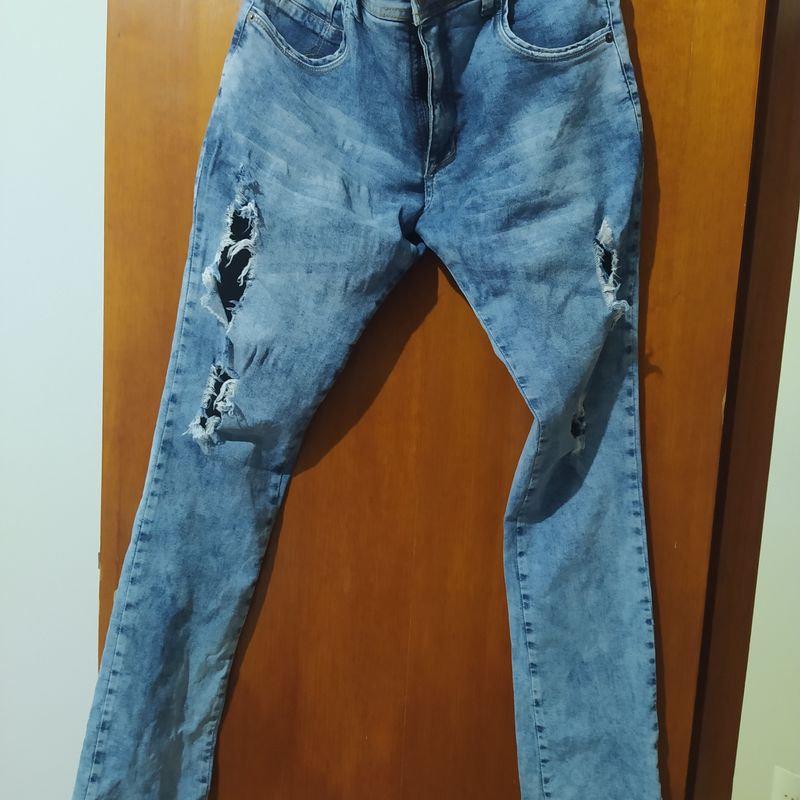 Calça jeans best sale skinning masculina tng