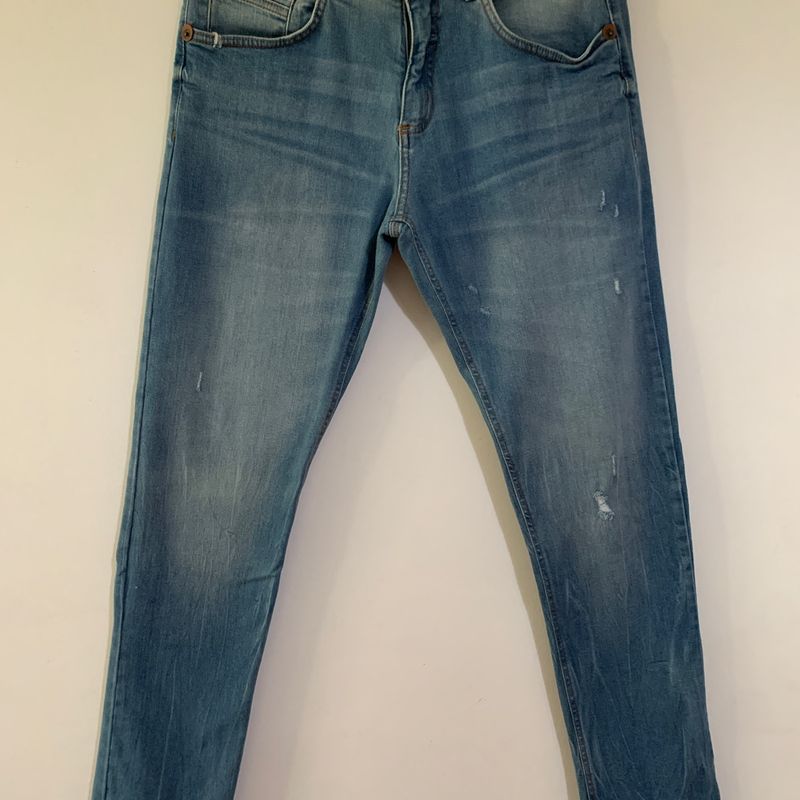 Calça jeans skinning masculina hot sale tng