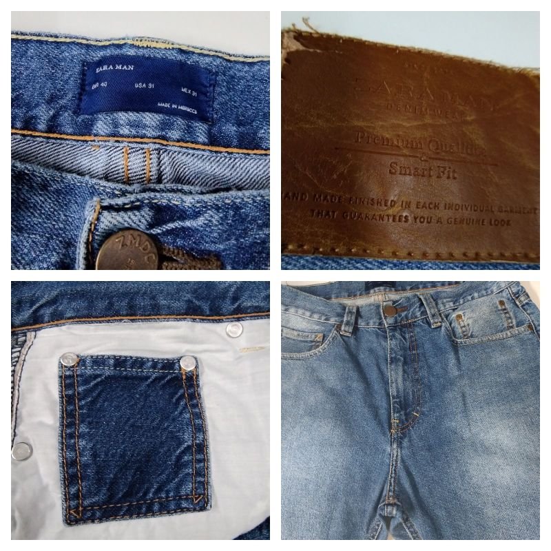 Calça Jeans Masculina Zara Man Perna Reta Lavagem Média Numero 42, Calça  Masculina Zara Man Usado 86188095