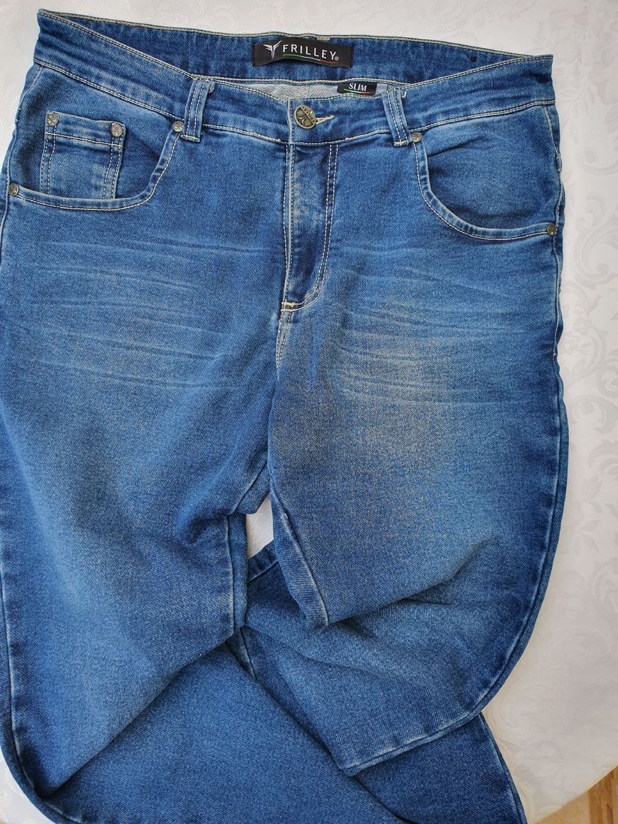 calça jeans masculina marca frilley
